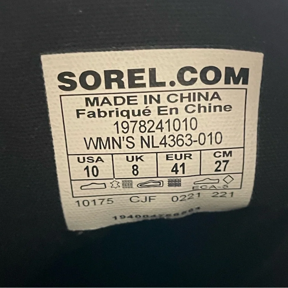 Sorel Joan of Arctic Waterproof Wedge III Lexie Lace-Up Bootie Size 10 New!